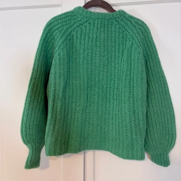 Sézane Emile Cardigan Bright Green - Size XXS - NWT - Picture 5 of 6
